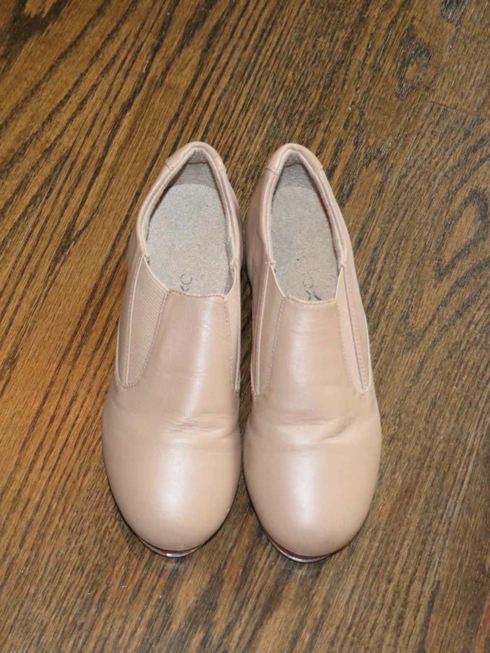 Capezio Adult Riff Slip On Dance Tap Shoes Beige Caramel CG18 Womens Size 5